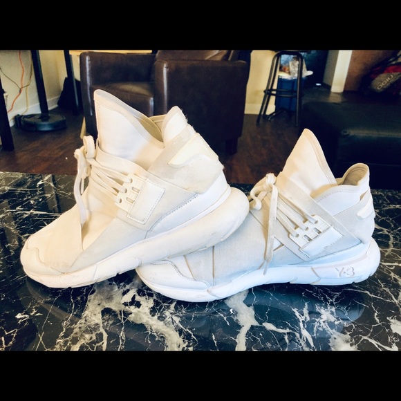 y3 qasa high triple white